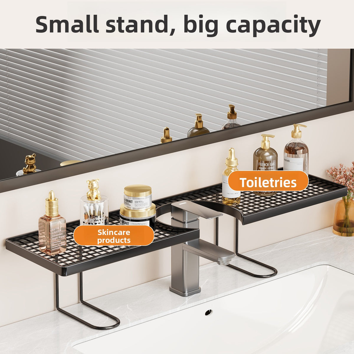 Counter storage rack