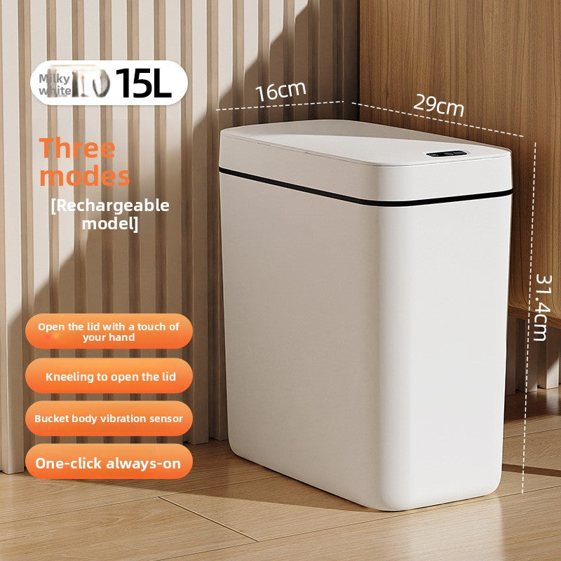 Automatic Sensor Kitchen Bathroom Flip Top Trash Can