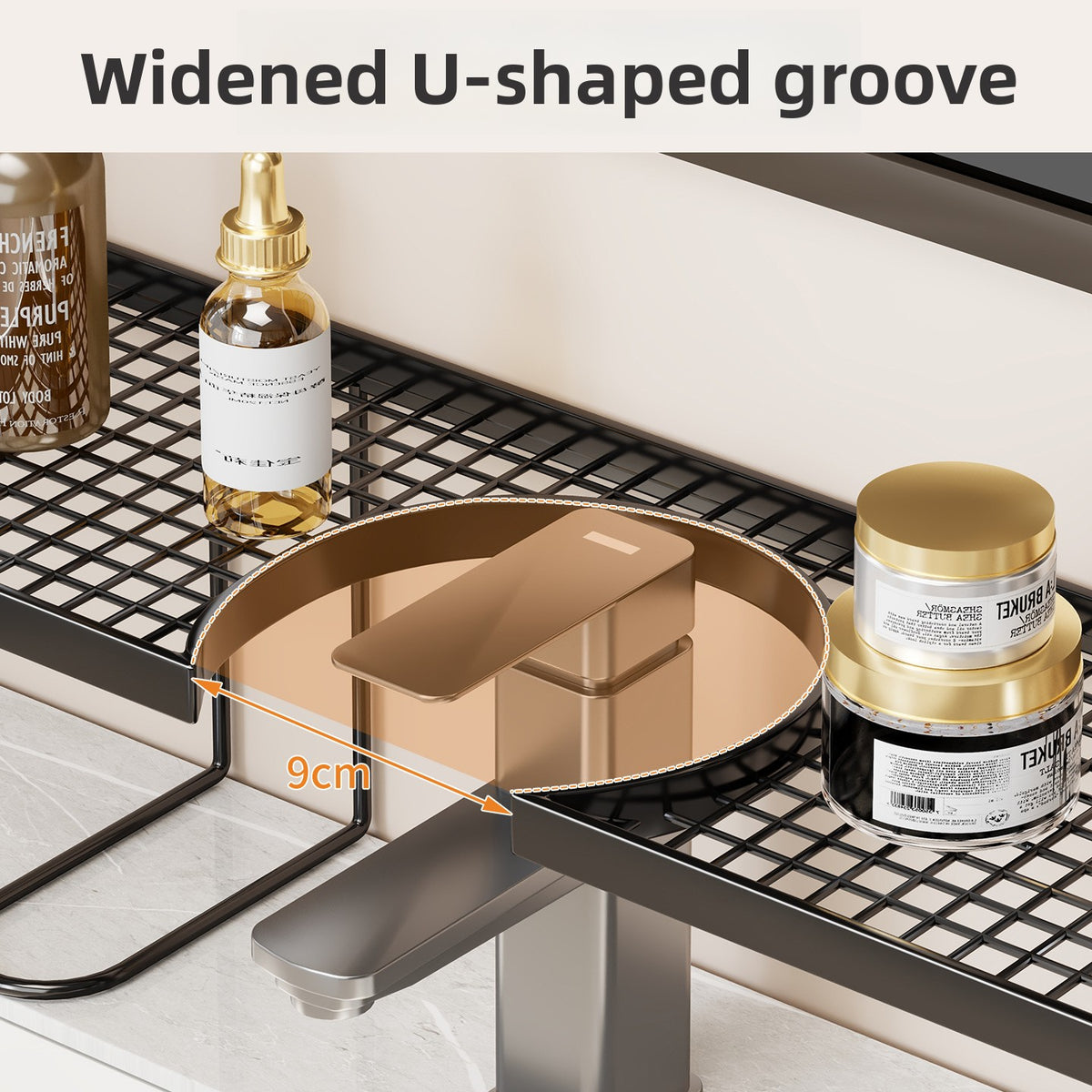 Counter storage rack