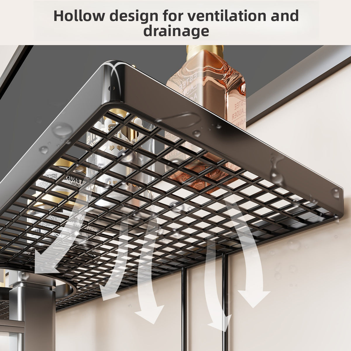 Counter storage rack