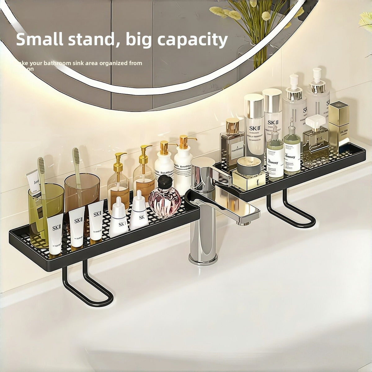 Counter storage rack