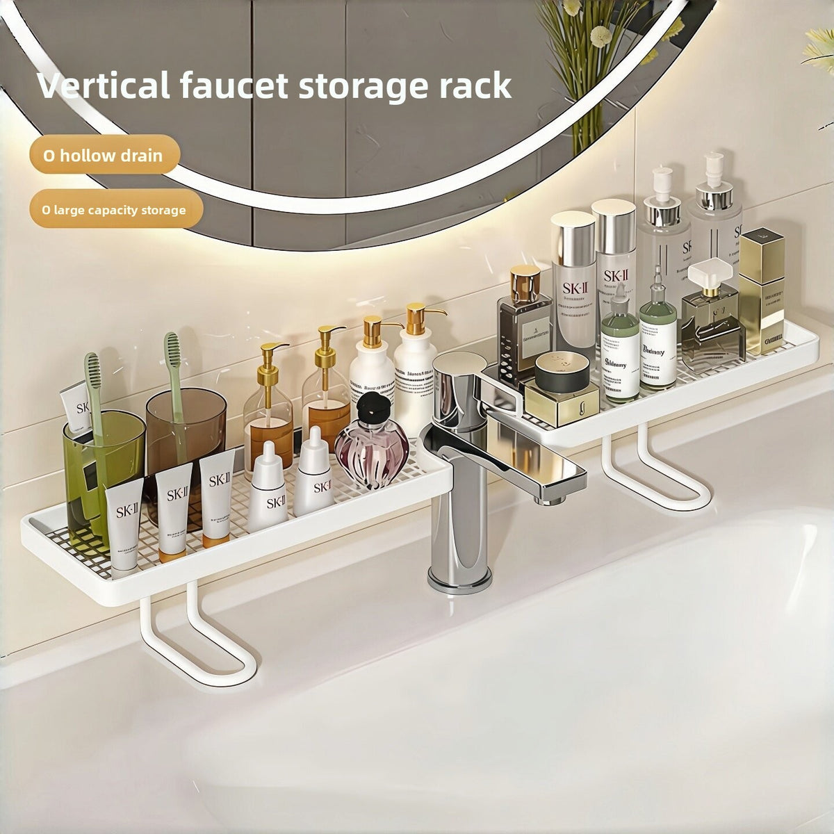 Counter storage rack